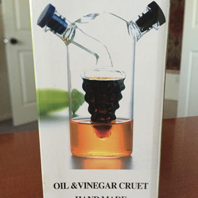 Decorative Olive Oil & Balsamic Vinegar Cruet - GRAPES